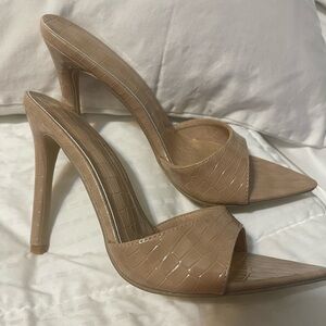 Elegant Tan High Heel Shoes
